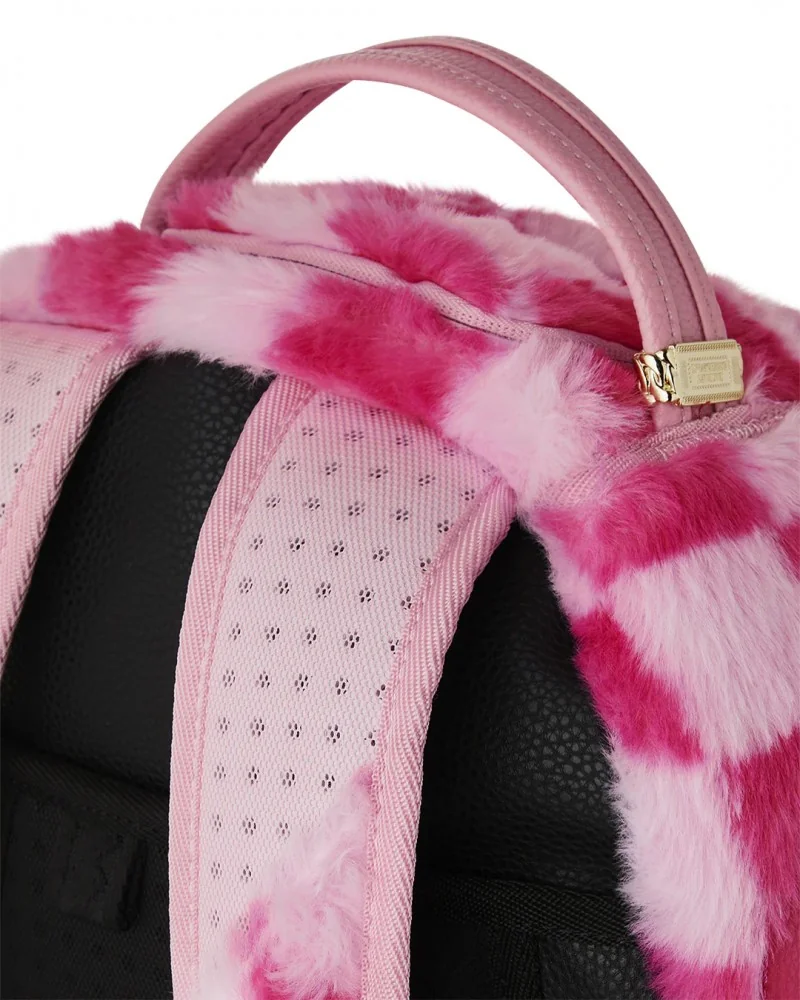 Sprayground - PINK FUR CHECK LIMITED BACKPACK - Pink