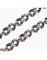 APORRO BRAND - 8mm Mosaic Tennis Bracelet - White Gold | blockshops