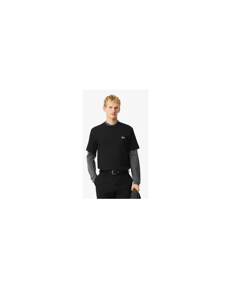 Lacoste - Landscape Relaxed Fit Tee - Black