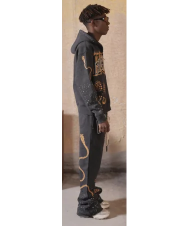 Elite Premium Jeans - Riches Premium Fleece Hoodie - Black