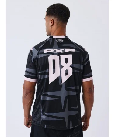 Project X Paris - Old School FootBall Tee - Black/Pink