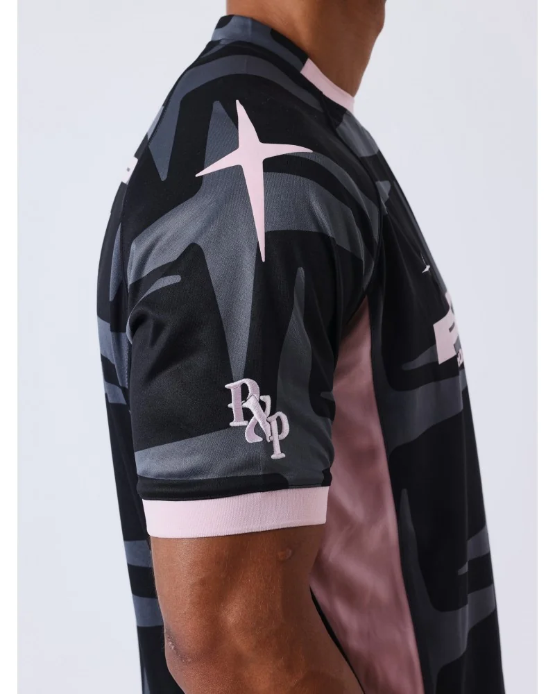 Project X Paris - Old School FootBall Tee - Black/Pink