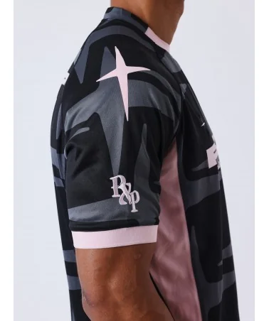 Project X Paris - Old School FootBall Tee - Black/Pink