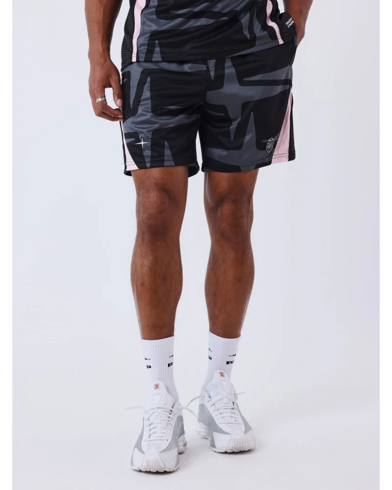 Project X Paris - Old School FootBall Shorts - Black/Pink