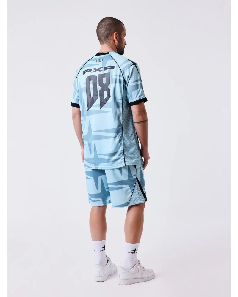 Project X Paris - Old School FootBall Shorts - Aqua