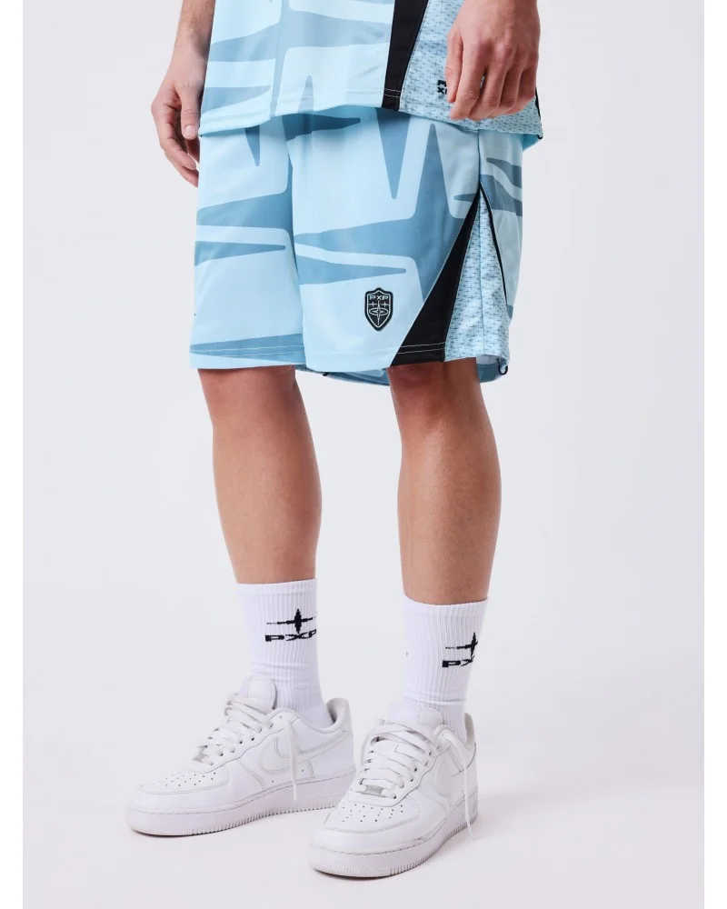 Project X Paris - Old School FootBall Shorts - Aqua