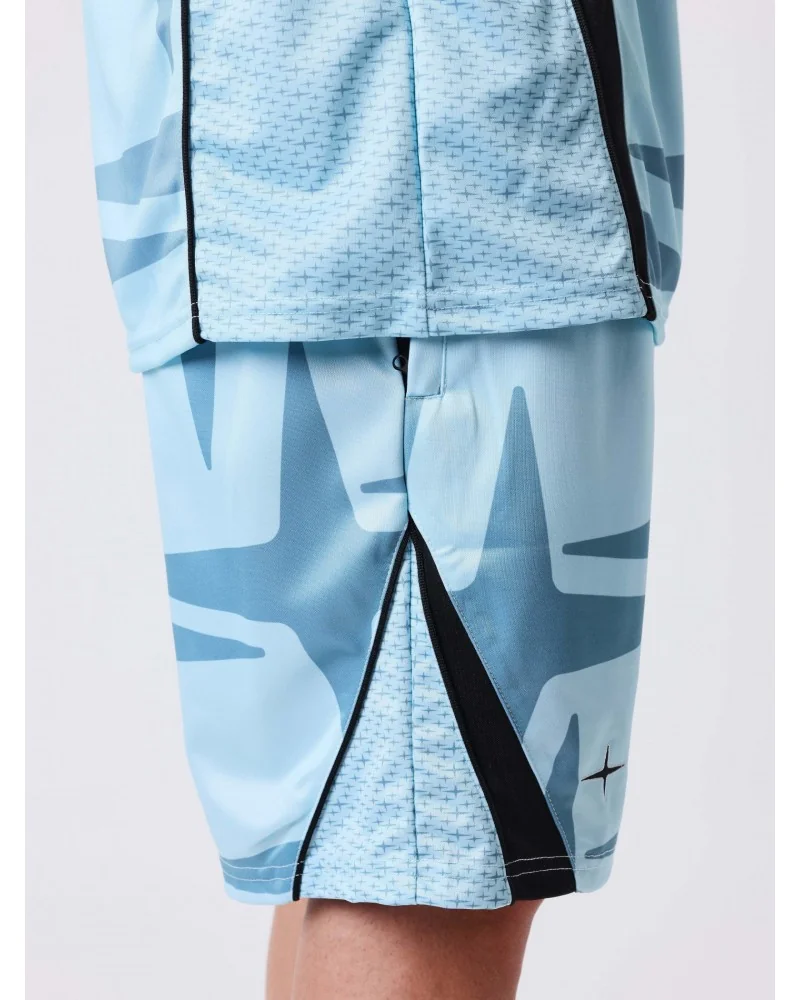 Project X Paris - Old School FootBall Shorts - Aqua