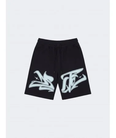 Project X Paris - Old School Graffiti Shorts - Black/Mint