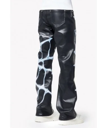 Guapi Clothing - Waxed Calligraphy Denim - Obsidian Black