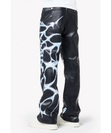 Guapi Clothing - Waxed Calligraphy Denim - Obsidian Black