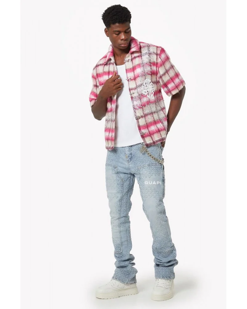 Guapi Clothing - Waxed Calligraphy Denim - Obsidian Black