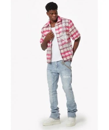 Guapi Clothing - Waxed Calligraphy Denim - Obsidian Black