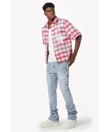 Guapi Clothing - Waxed Calligraphy Denim - Obsidian Black