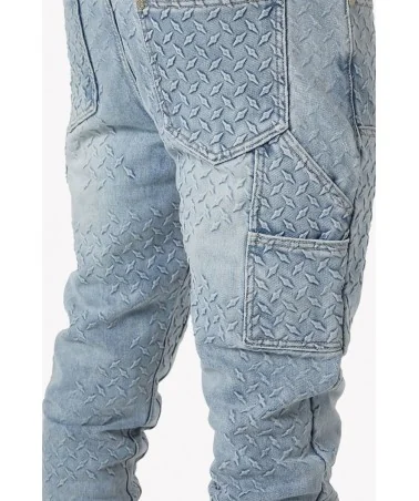 Guapi Clothing - Waxed Calligraphy Denim - Obsidian Black