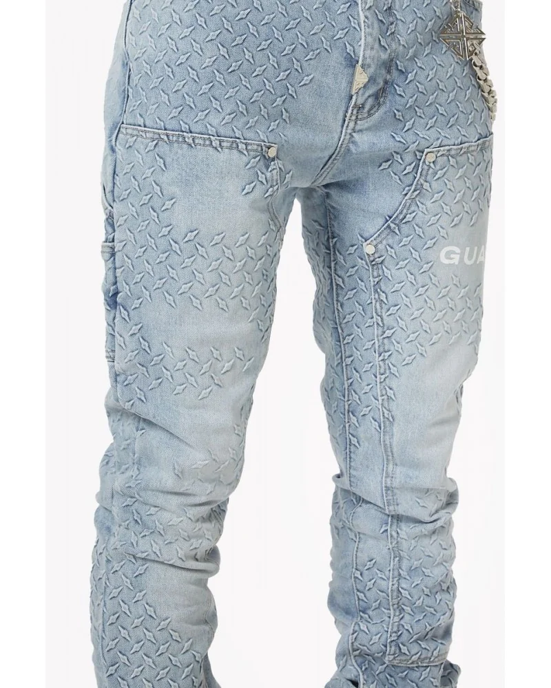 Guapi Clothing - Waxed Calligraphy Denim - Obsidian Black