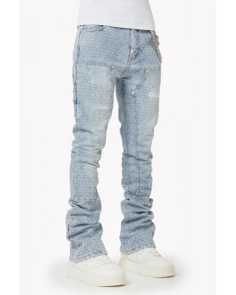 Guapi Clothing - Waxed Calligraphy Denim - Obsidian Black