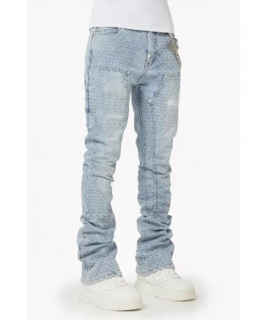 Guapi Clothing - Waxed Calligraphy Denim - Obsidian Black