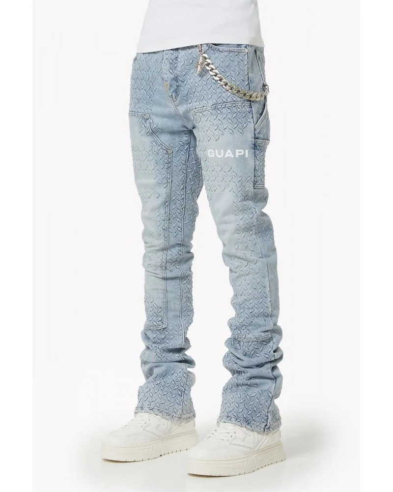 Guapi Clothing - Waxed Calligraphy Denim - Obsidian Black