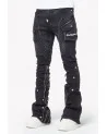 Guapi Clothing - Waxed Calligraphy Denim - Obsidian Black