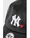 47 Brand - New York Yankees With Love Adjustable Cap -  Black