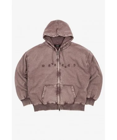 Wasted Paris - Splinter Faded Zip Hoodie - Faded Fug