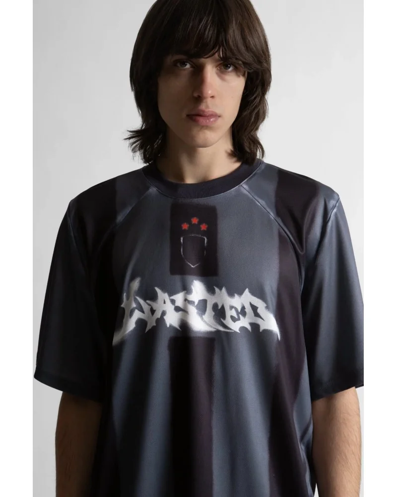 Wasted Paris - Spray Football Jersey - Black/Stone