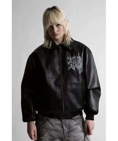 Wasted Paris - StrongHold Varsity Jacket - Black