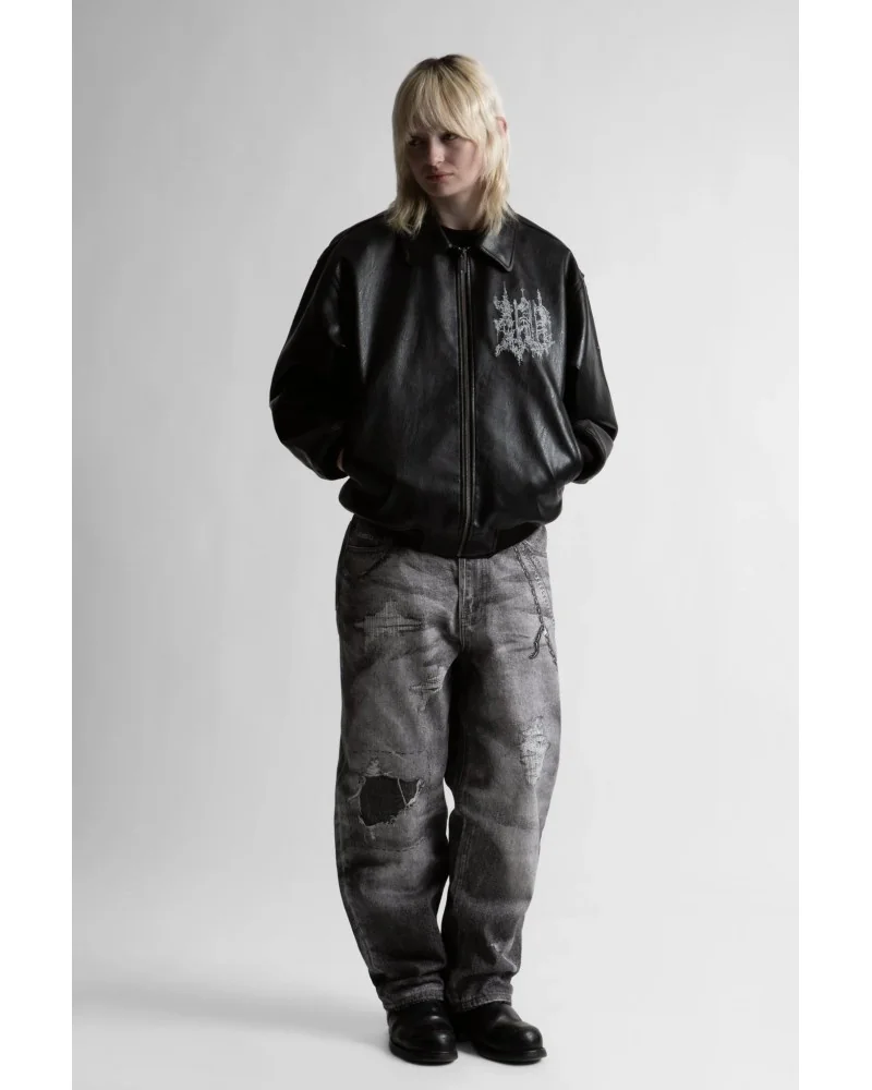 Wasted Paris - StrongHold Varsity Jacket - Black