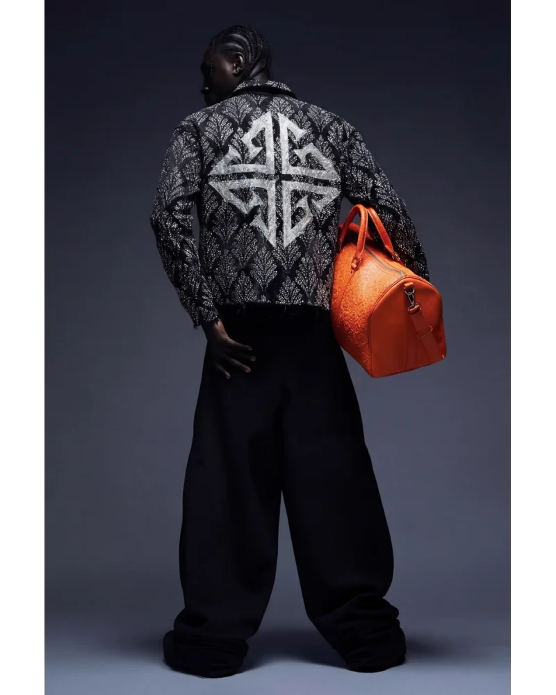 Guapi Clothing - Waxed Calligraphy Denim - Obsidian Black