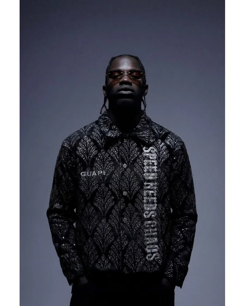 Guapi Clothing - Obsidian Black Embellished Shirt - Black