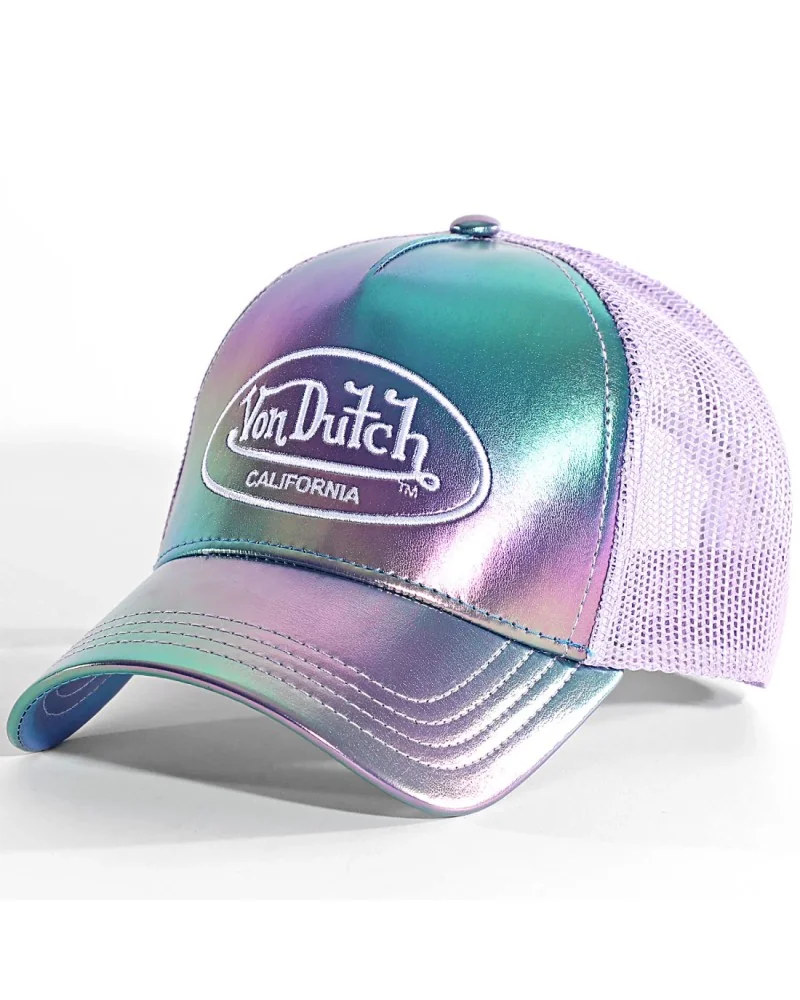 Von Dutch - Holographic Trucker Cap - Purple