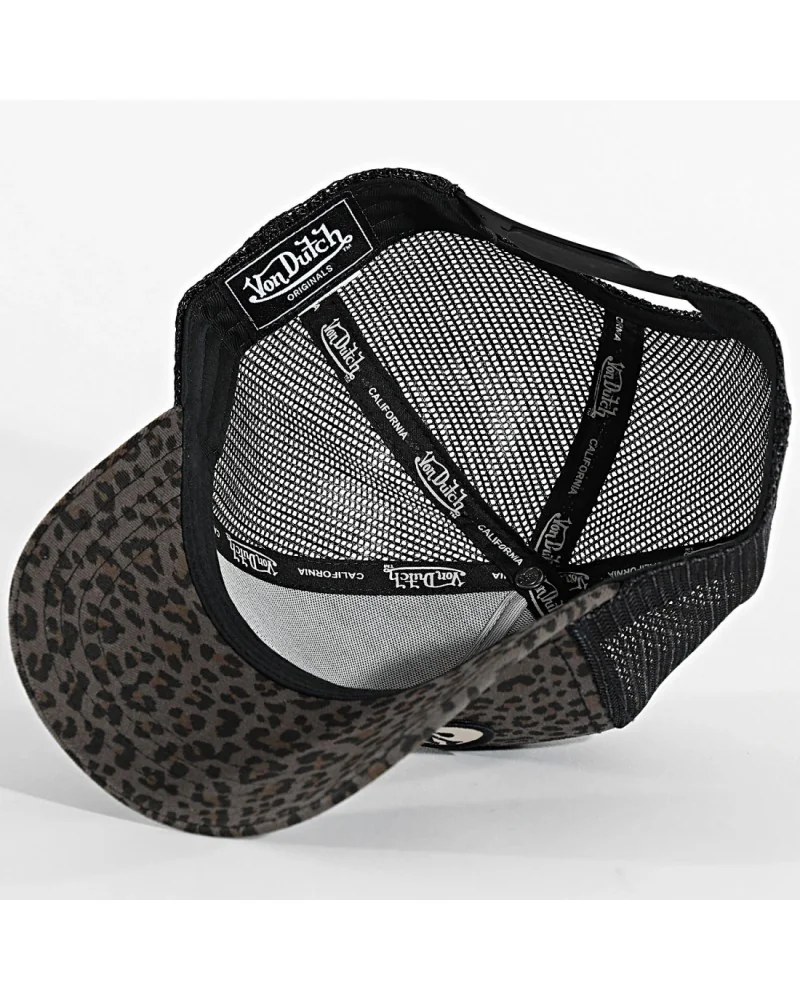 Von Dutch - Leopard Trucker Cap - Grey