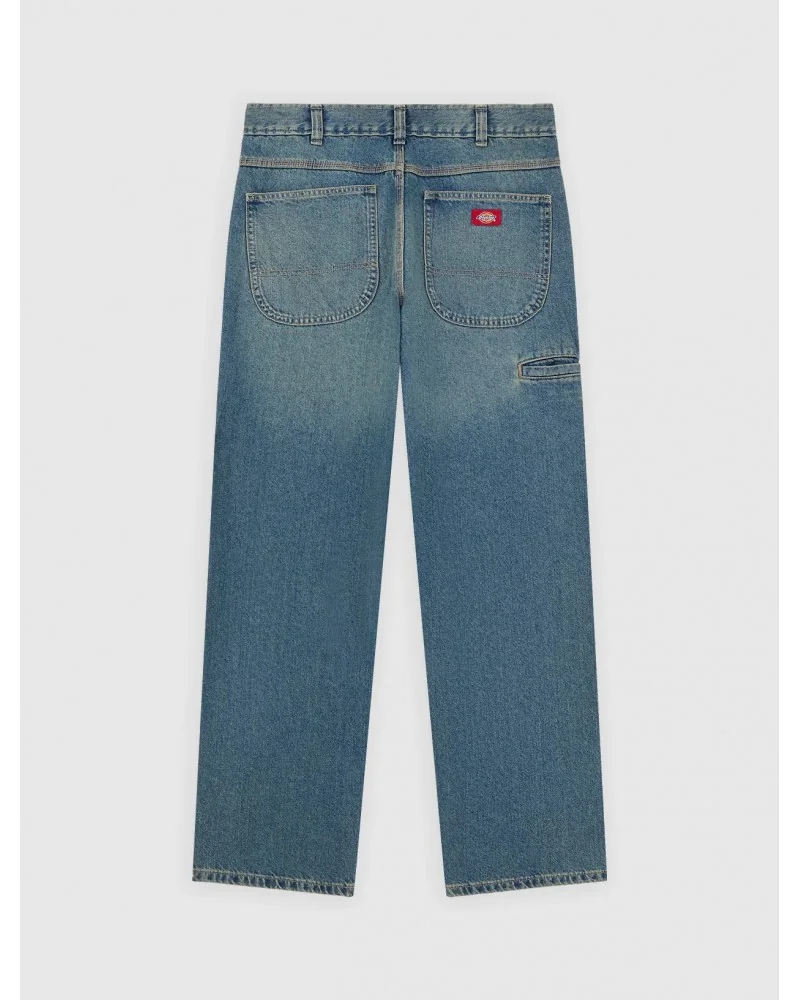 Dickies - Baggy Tapered Work Jeans - Washed Blue