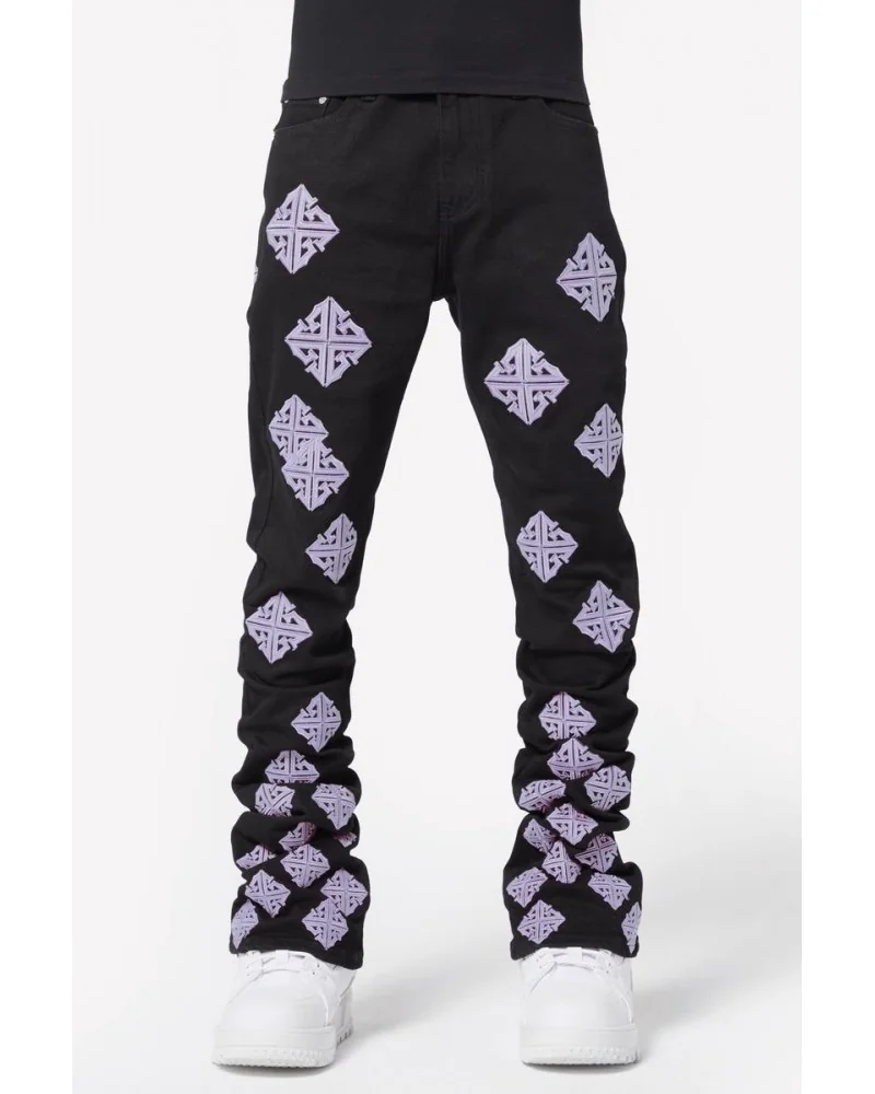 Guapi Clothing - French Icon Stacked Denim - Black/Rose