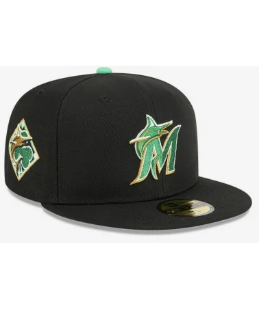 New Era - MLB Saint Patrick's Day Miami Marlins 59FIFTY Fitted - Black / Green