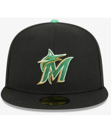 New Era - MLB Saint Patrick's Day Miami Marlins 59FIFTY Fitted - Black / Green
