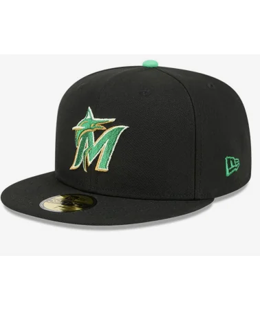 New Era - MLB Saint Patrick's Day Miami Marlins 59FIFTY Fitted - Black / Green