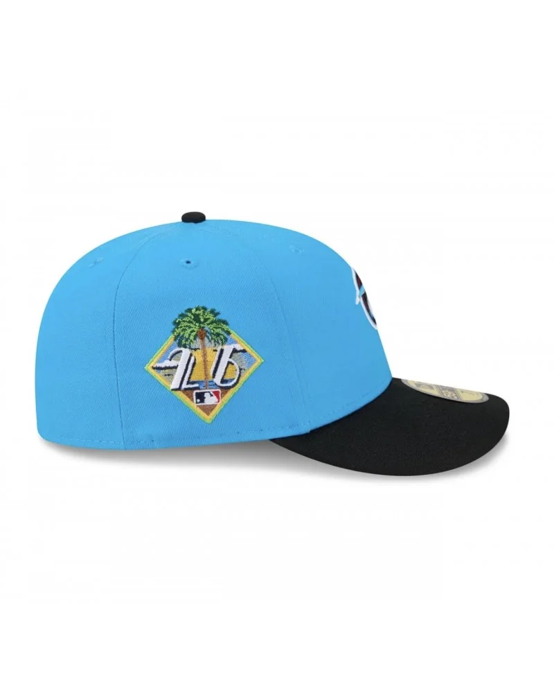 New Era -  Miami Marlins Side Patch Pre Curved 59FIFTY Fitted cap - Blue