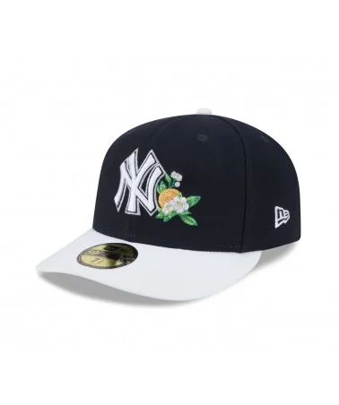 New Era - New York Yankees Side Patch Floral 59FIFTY Fitted Cap - Navy