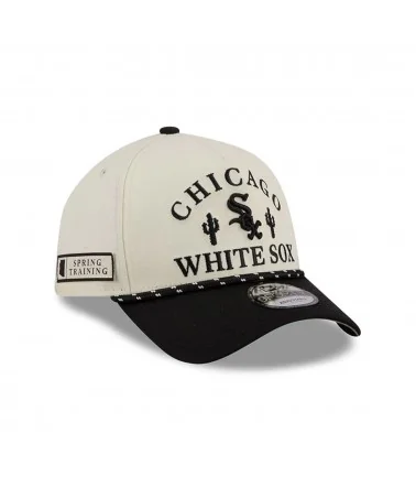 New era - Chicago White Sox MLB Rope Black 9FORTY A-Frame Adjustable Cap - Off White