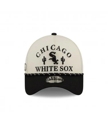 New era - Chicago White Sox MLB Rope Black 9FORTY A-Frame Adjustable Cap - Off White