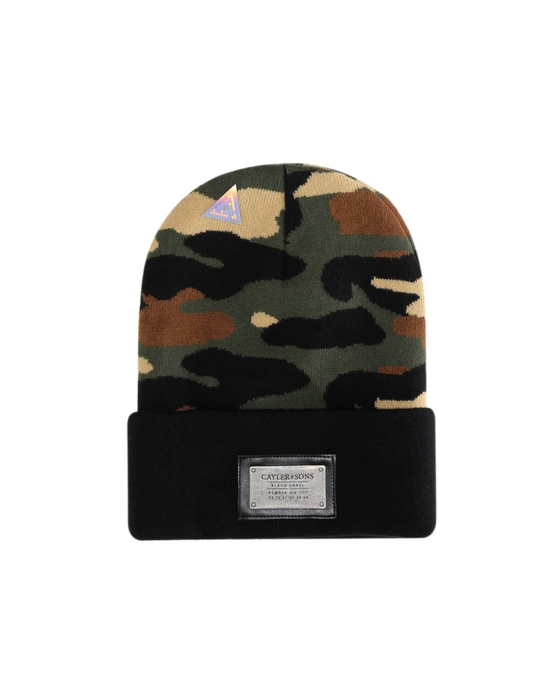 Cayler And Sons BL - Plated Old School Beanie - Woodland/Black