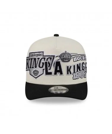 New Era - LA Kings NHL 9FIFTY A-Frame Snapback Adjustable Cap - Off White