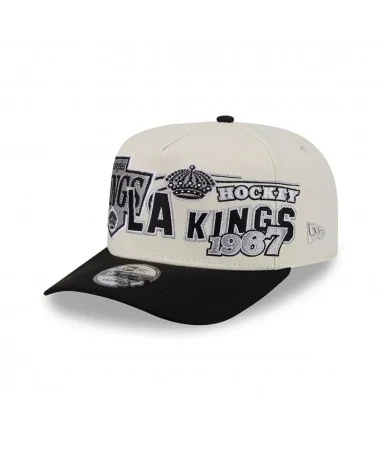 New Era - LA Kings NHL 9FIFTY A-Frame Snapback Adjustable Cap - Off White