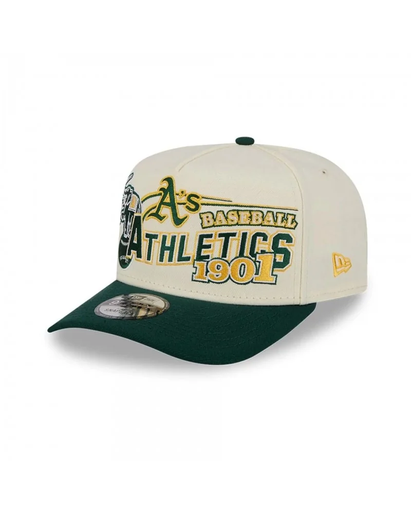 New Era - Athletics MLB 9FIFTY A-Frame Snapback Adjustable Cap - Off White