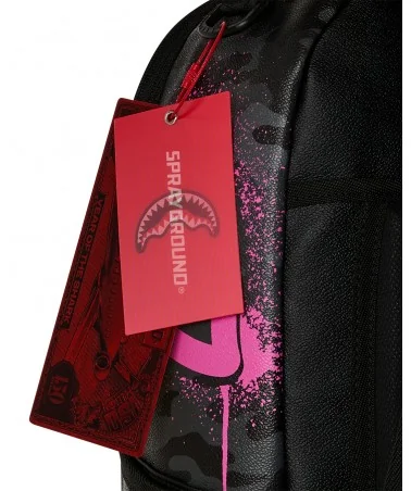Sprayground NY - Penauts Snoopy Pink Stencil BackPack - Black/Pink