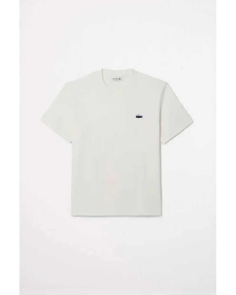 Lacoste - Landscape Relaxed Fit Tee - White