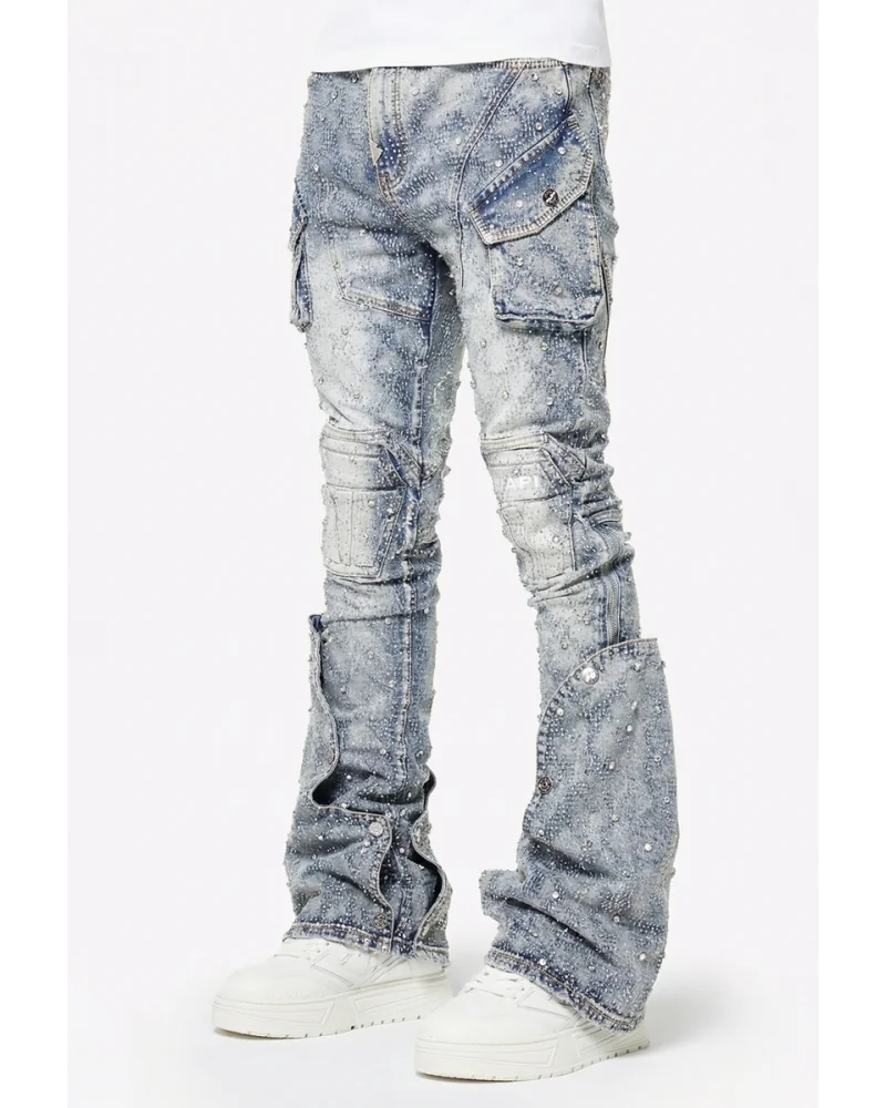 Guapi Clothing - Waxed Calligraphy Denim - Obsidian Black