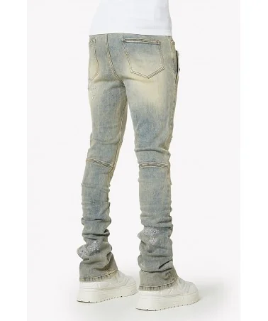 Guapi Clothing - Faded Cross Denim V2 Denim - Washed Blue