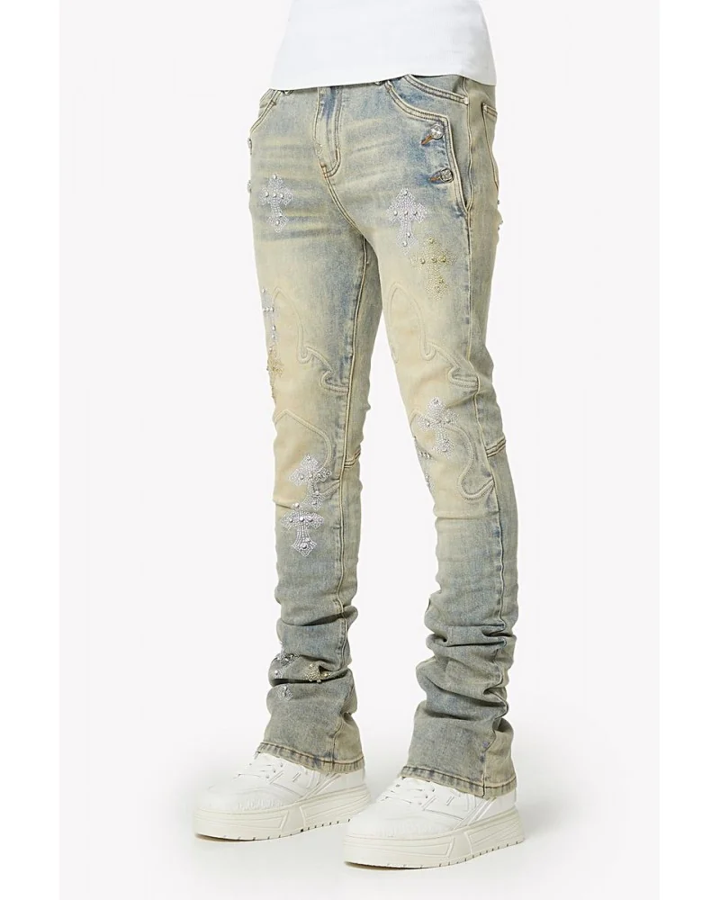 Guapi Clothing - Waxed Calligraphy Denim - Obsidian Black